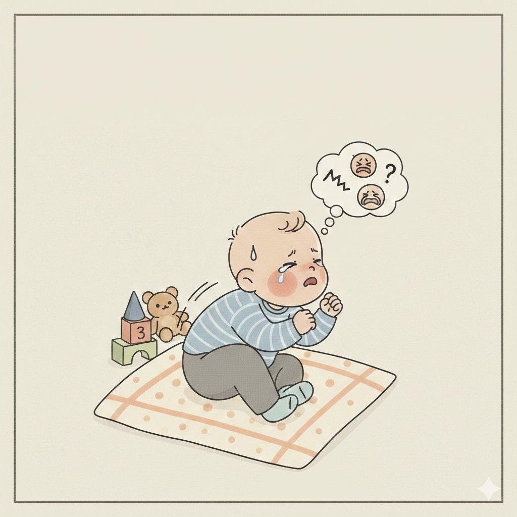 Cover image for: Baby Fussiness: Jerky Movements, Clenched Fists, Turning Away, or Increased Crying