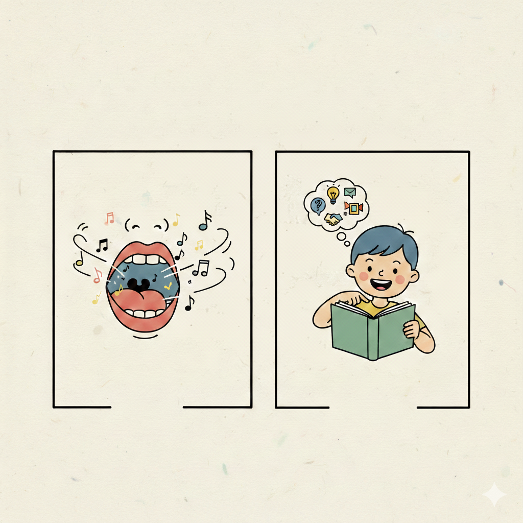 Cover image for: Speech vs Language Development (and stories)