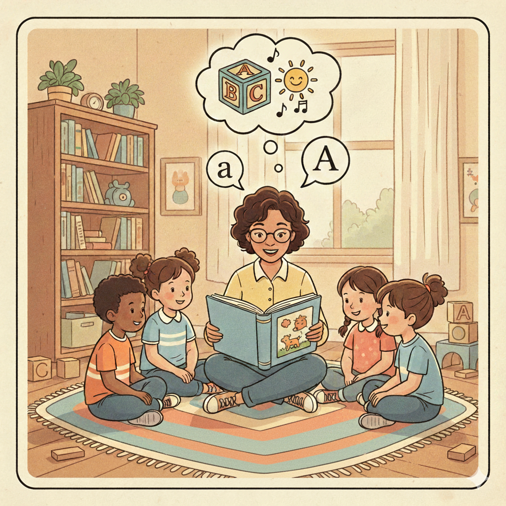 Cover image for: Story for Kids in English (calming, read-aloud tips)