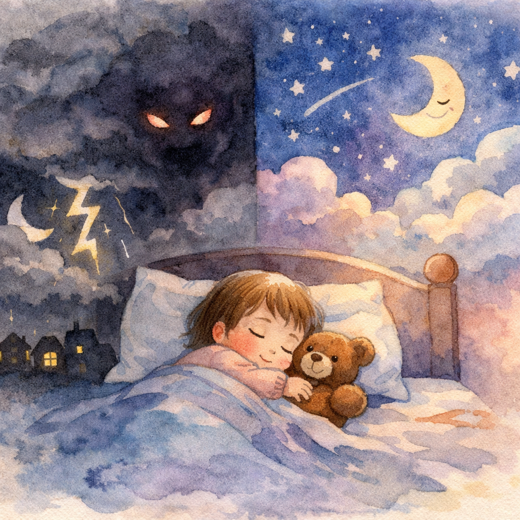 Cover image for: Night terrors vs. nightmares: Why does my toddler scream in their sleep?